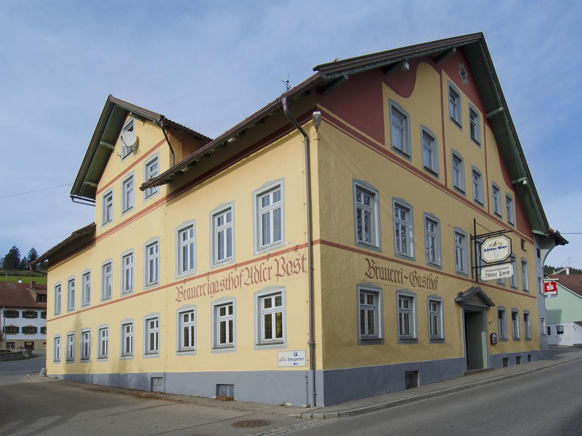 Brauereigasthof Adler Post Rettenberg Buitenkant foto