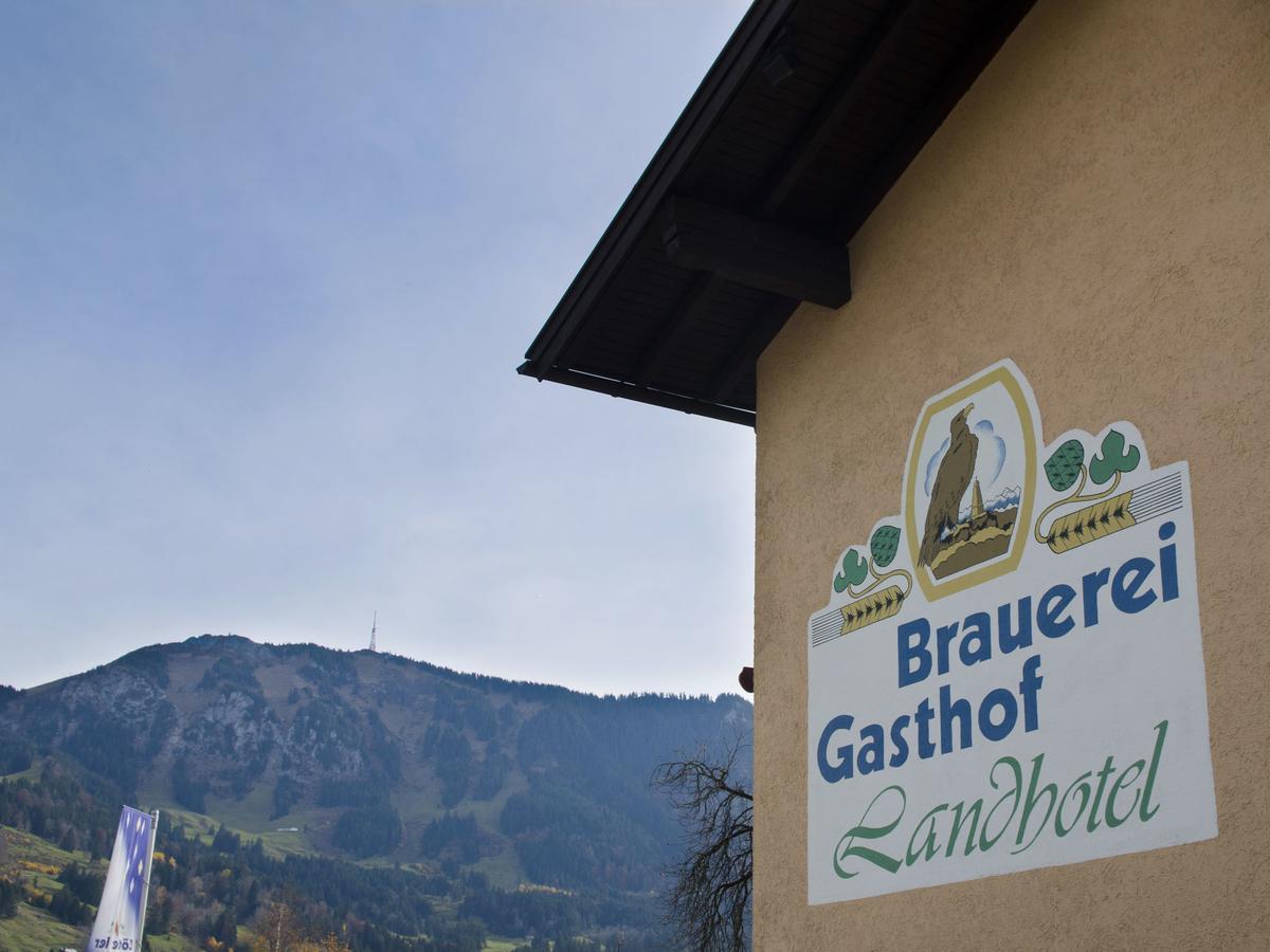 Brauereigasthof Adler Post Rettenberg Buitenkant foto